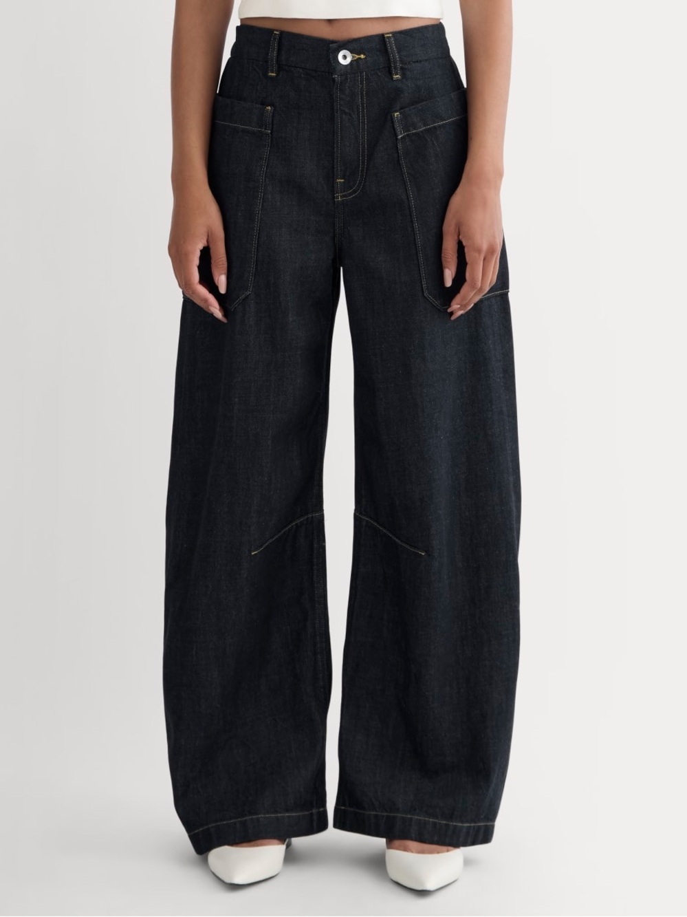 Everlane THE GARDENER PULL-ON JEAN barrel leg